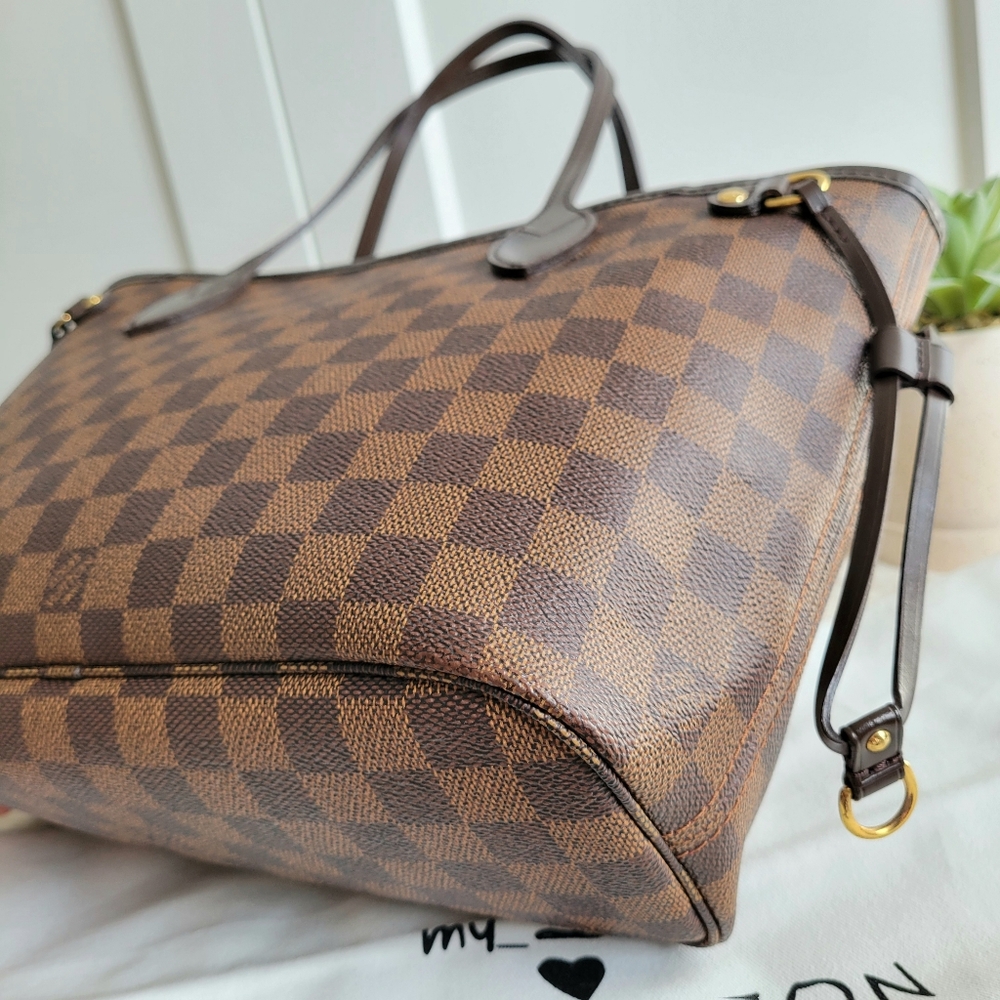 💕CLASSIC Tote Bag LOUIS VUITTON Neverfull PM Damier Ebene - Picture 9 of 16
